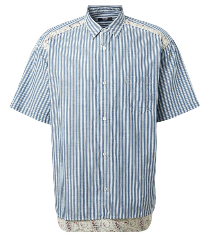 Photo: Comme des Garçons Homme Striped paisley cotton twill shirt