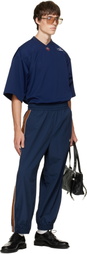 WILLY CHAVARRIA Navy 'Bad Boy' Track Pants
