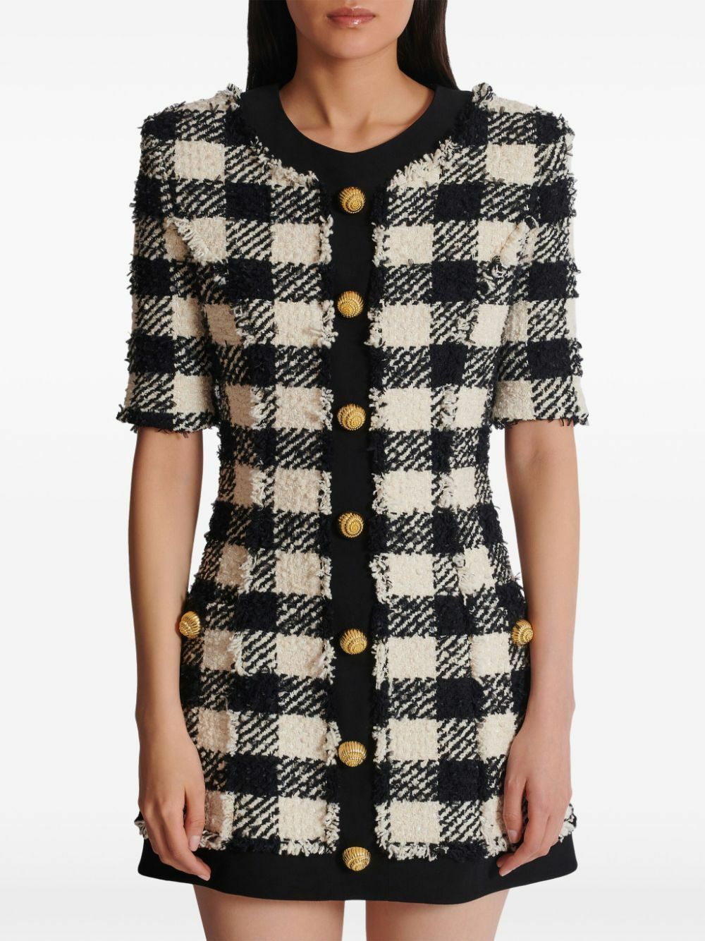Balmain Tweed Mini Dress Balmain