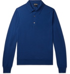 TOM FORD - Cashmere and Silk-Blend Polo Shirt - Blue