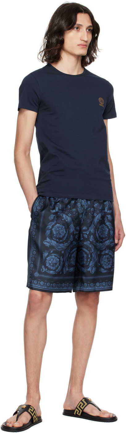 Versace Underwear Navy Medusa T-Shirt