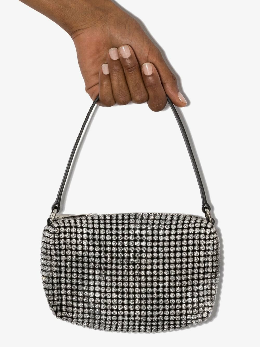 Alexander Wang Silver Tone Heiress Crystal Mini Bag Alexander Wang