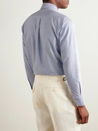 J. Mueser - Slim-Fit Button-Down Collar Cotton Oxford Shirt - Blue