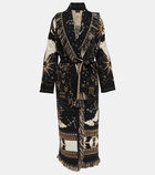 Alanui The Twelve Signs jacquard wrap coat