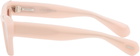 Jil Sander Pink Oliver Peoples 'Edition 3' Cat Eye Sunglasses