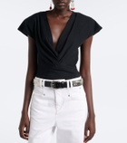 Isabel Marant Nadrine cotton jersey top
