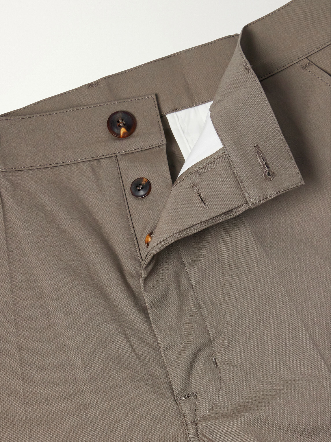 Rick Owens - Wide-Leg Cotton-Blend Canvas Trousers - Neutrals