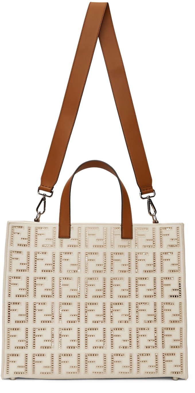 Fendi hotsell white tote