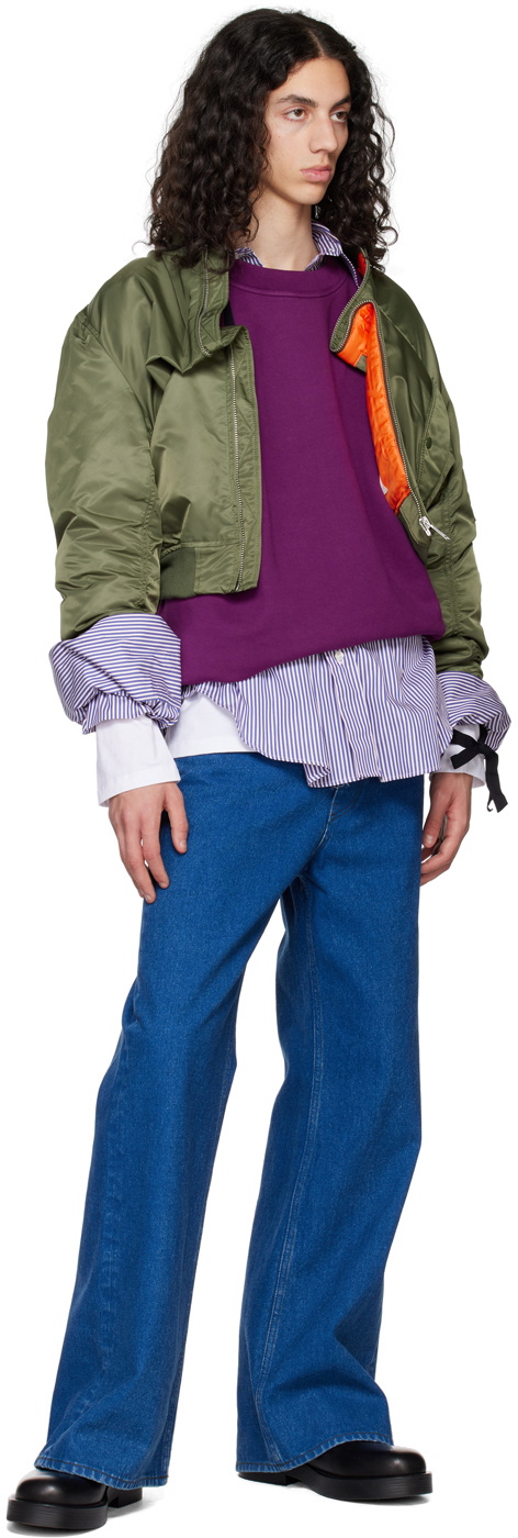 Marina Yee SSENSE Exclusive Purple Sweatshirt