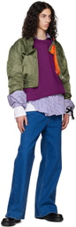 Marina Yee SSENSE Exclusive Purple Sweatshirt