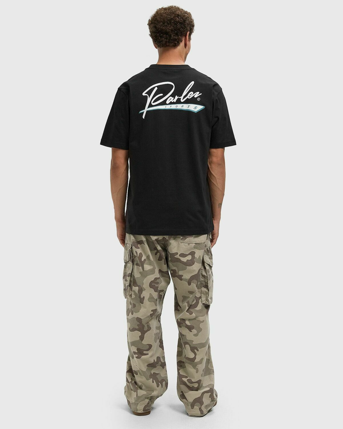 Parlez Inning Tee Black Mens Shortsleefe