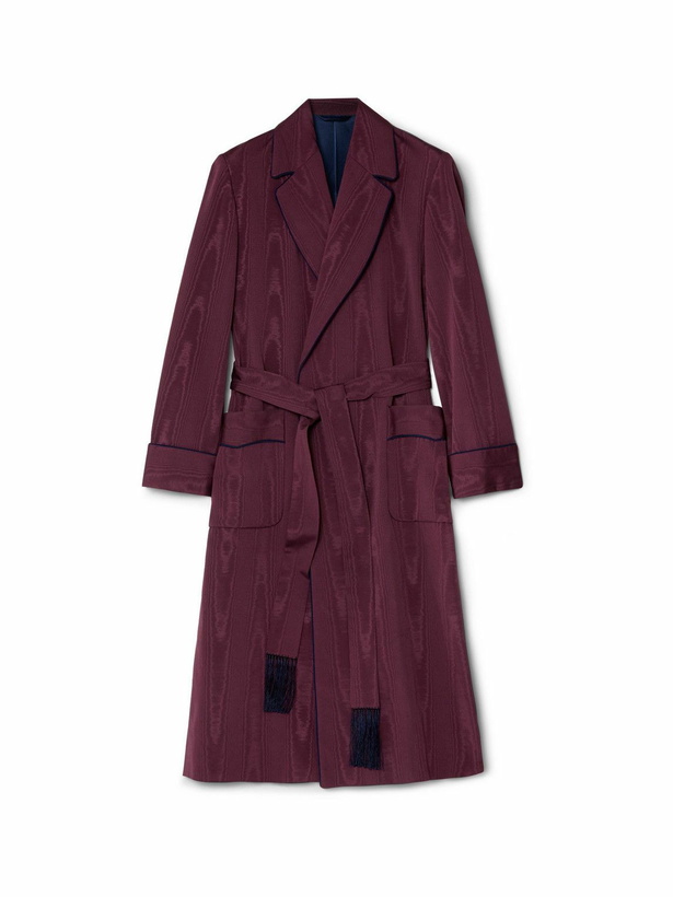 Photo: Kingsman - Turnbull & Asser Moiré Dressing Gown - Burgundy