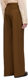 CMMN SWDN SSENSE Exclusive Brown Otto Wide Leg Trousers