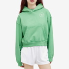 Sporty & Rich Women's SRHWC Cropped Hoodie in Green