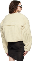 Entire Studios Beige Fluffy Jacket