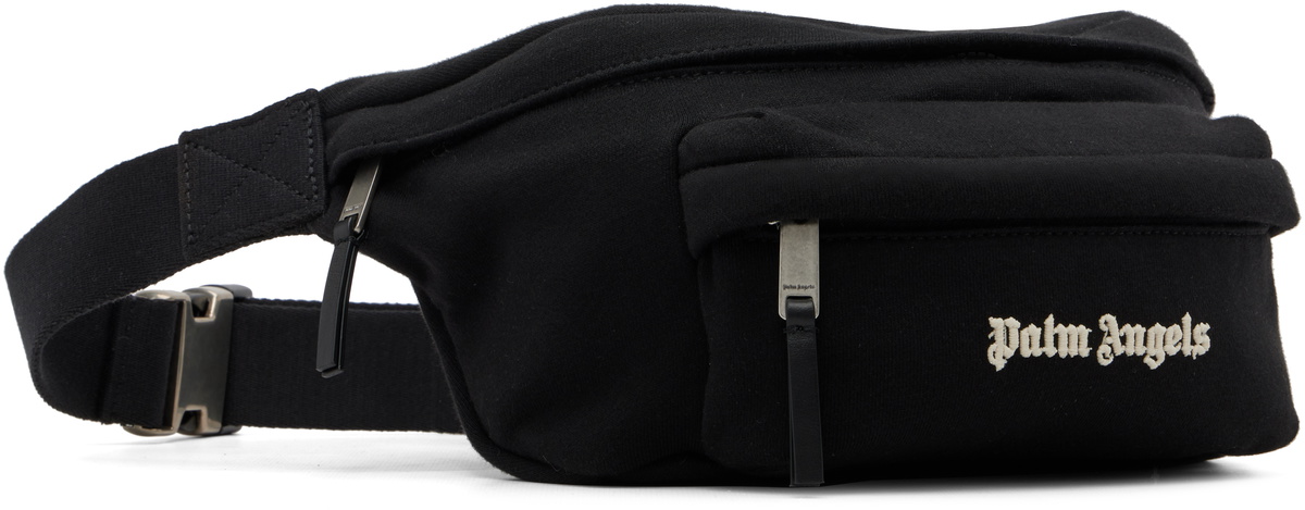 Palm Angels Black Classic Logo Belt Bag