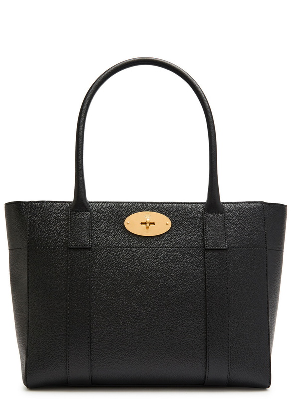 Photo: Mulberry Bayswater 9 to 5 Grained Leather Tote bag - Black - One Size