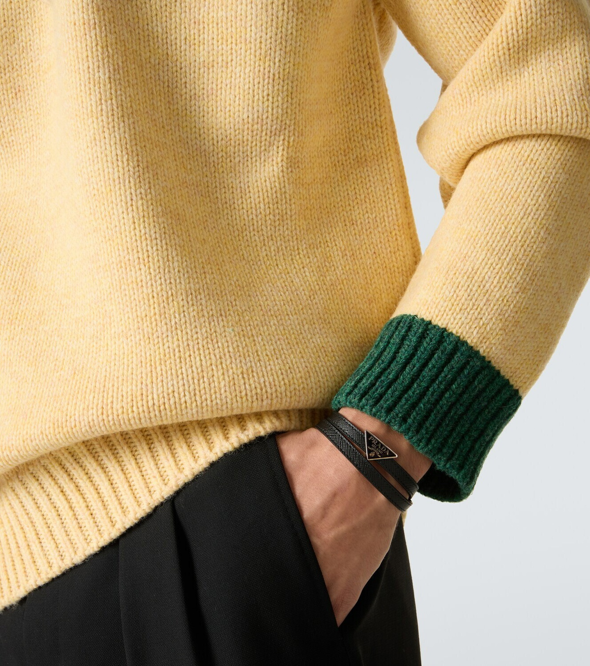 Prada Saffiano leather bracelet