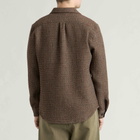 Portuguese Flannel Men's Waffle Overshirt in Brown Multi