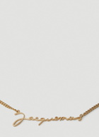 Jacquemus Logo Plaque Necklace