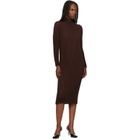 ISSEY MIYAKE Brown October Spongy-58 Midi Dress
