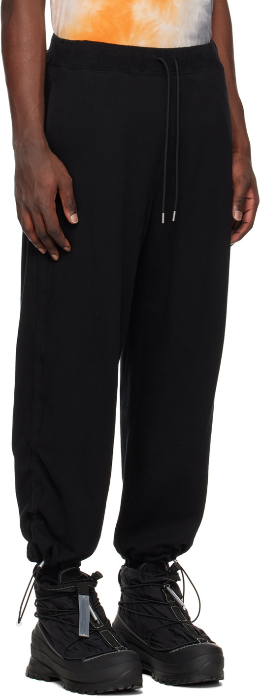 VEIN Black Elasticized Sweatpants