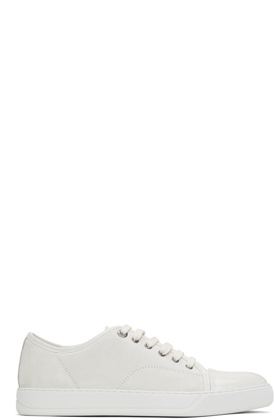 Photo: Lanvin Off-White DBB1 Suede & Leather Sneakers