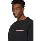 Alexander Wang Black Dense Fleece Logo Sweatshirt