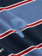 Pop Trading Company - Logo-Print Striped Cotton-Jersey T-Shirt - Multi