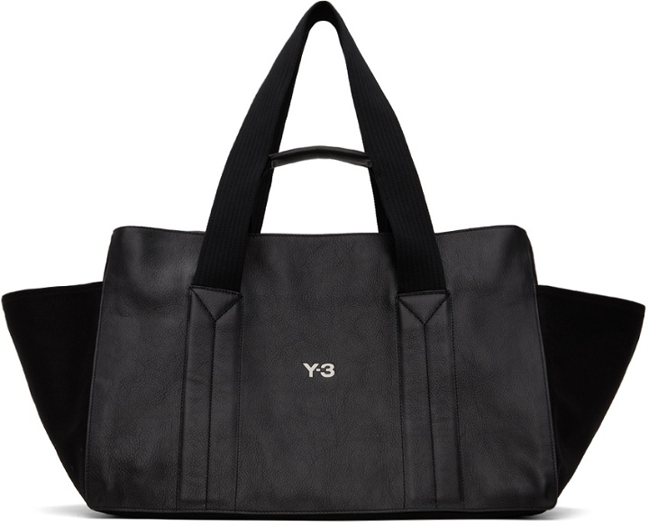 Photo: Y-3 Black Y-3 Lux Leather Bag