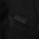 Valentino Men's Patch Logo Popover Hoody in Black