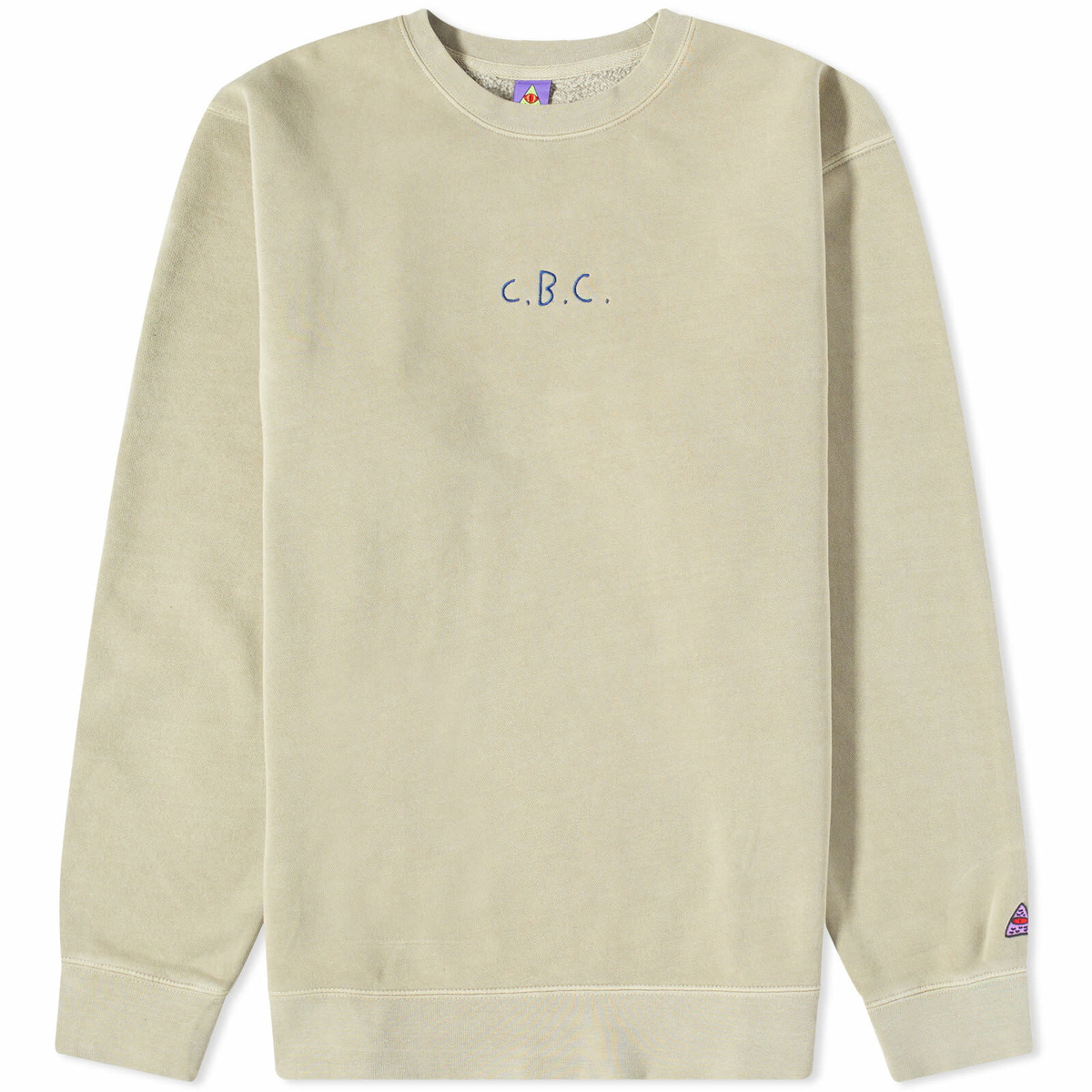 Creepz Men's O.T.T Logo Crew Sweat in Smoke