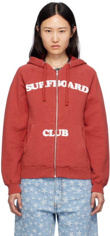 Photo: Stockholm (Surfboard) Club Red Raglan Hoodie