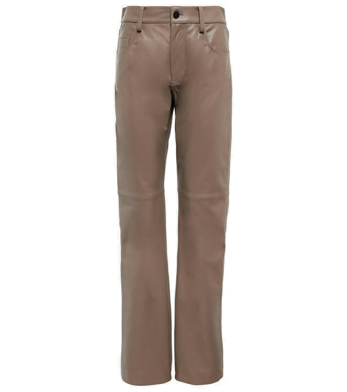 Photo: The Mannei Mid-rise leather pants