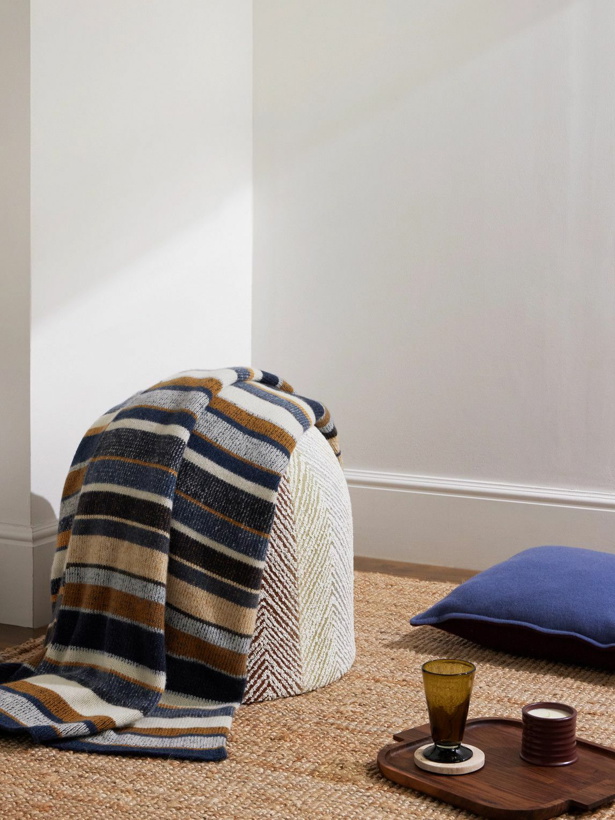 Photo: The Elder Statesman - Striped Cashmere Blanket