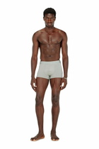 Diesel Three-pack of stretch cotton boxer briefs with tonal waistband - Trunks Mens in Grey