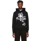 Alexander McQueen Black Embroidered Hoodie