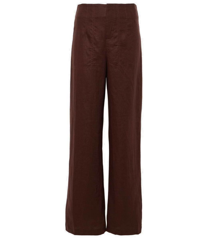 Photo: Faithfull Isotta high-rise linen straight pants