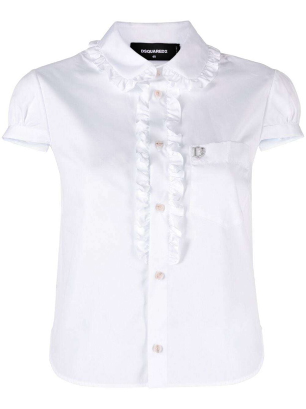 Photo: DSQUARED2 - Little Ruffled Cotton Shirt