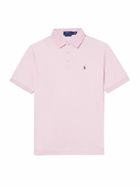 Polo Ralph Lauren - Logo-Embroidered Cotton-Jersey Polo Shirt - Pink