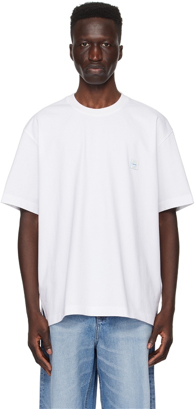 Photo: Solid Homme White Embroidered T-Shirt