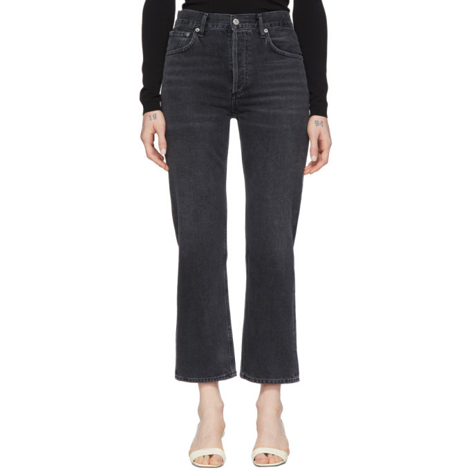 AGOLDE Black Ripley Straight Jeans AGOLDE