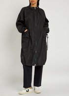 High Overjoyed Shell Raincoat Black