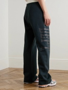 Gallery Dept. - Post Workout Logo-Print Wide-Leg Cotton-Jersey Sweatpants - Black