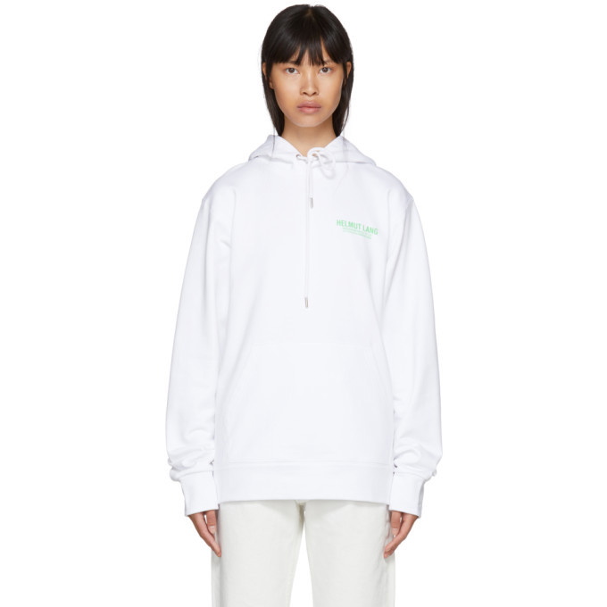 Photo: Helmut Lang White Logo Hoodie