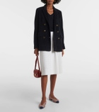 Loro Piana Dora Baltea silk and cotton midi skirt