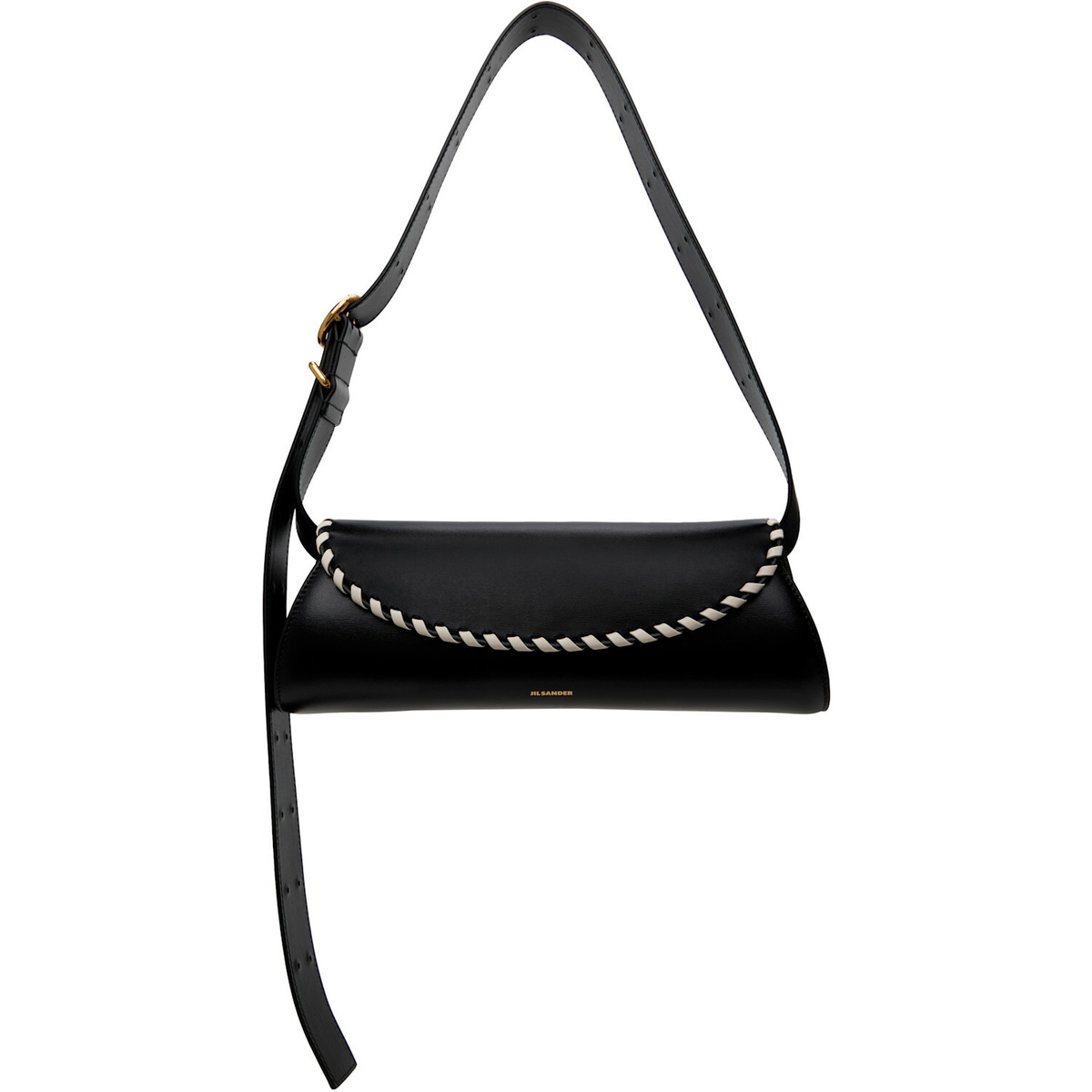 Jil Sander Black Cannolo Small Bag