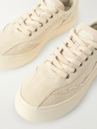 Omni - Dellow Suede-Trimmed Distressed Drill Sneakers - Neutrals