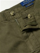 Polo Ralph Lauren - Straight-Leg Linen and Cotton-Blend Trousers - Green