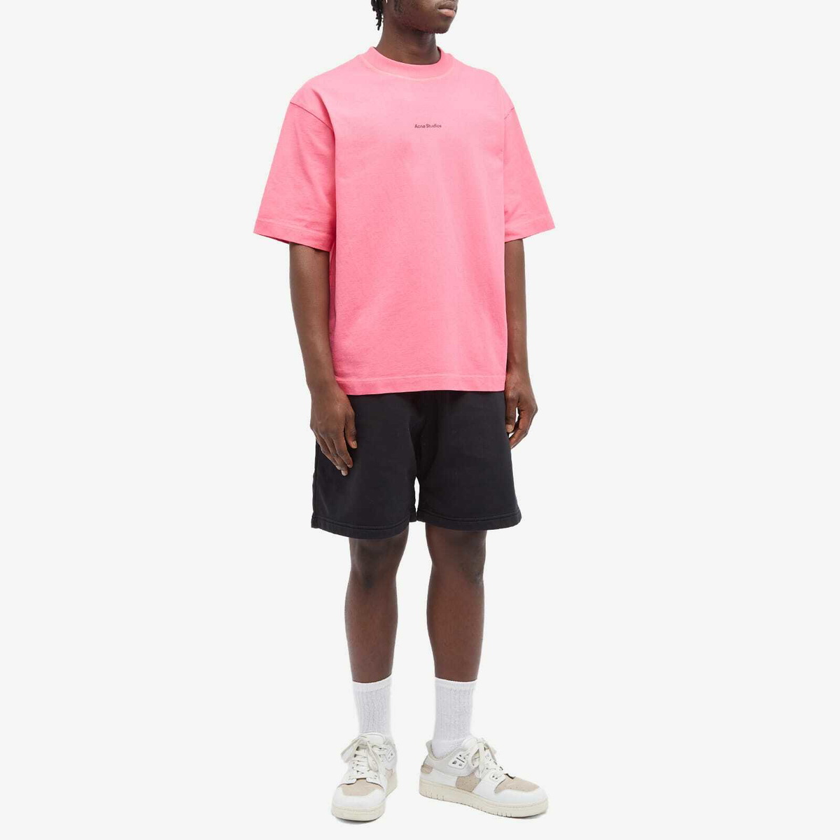【Acne Studios】Extorr ピンクレーベル ポケットTシャツ Extorr Pink Label pocket T-shirt in black - Acne Studios